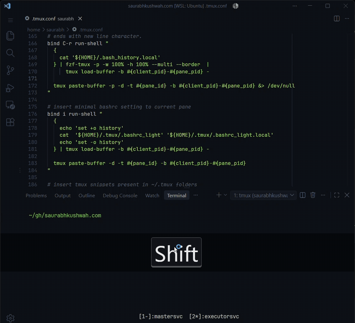 Load a minimal shell config